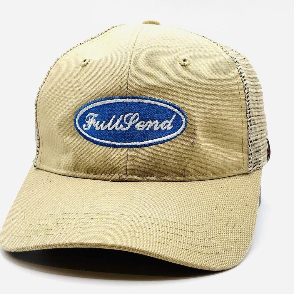 Carhartt x Full Send Trucker Hat Cap SnapBack Tan Heavy Duck Canvas Nelk Boys